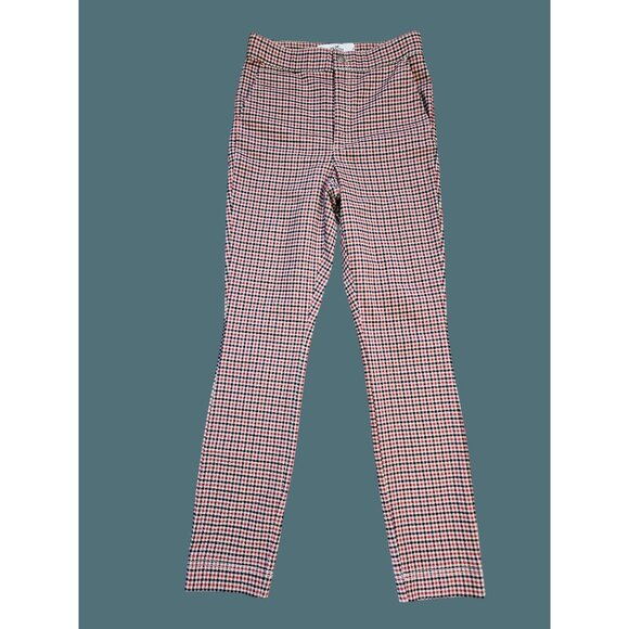 Hollister  Ultra High Rise Advanced Stretch Red Plaid Pants Size Small - Picture 1 of 8
